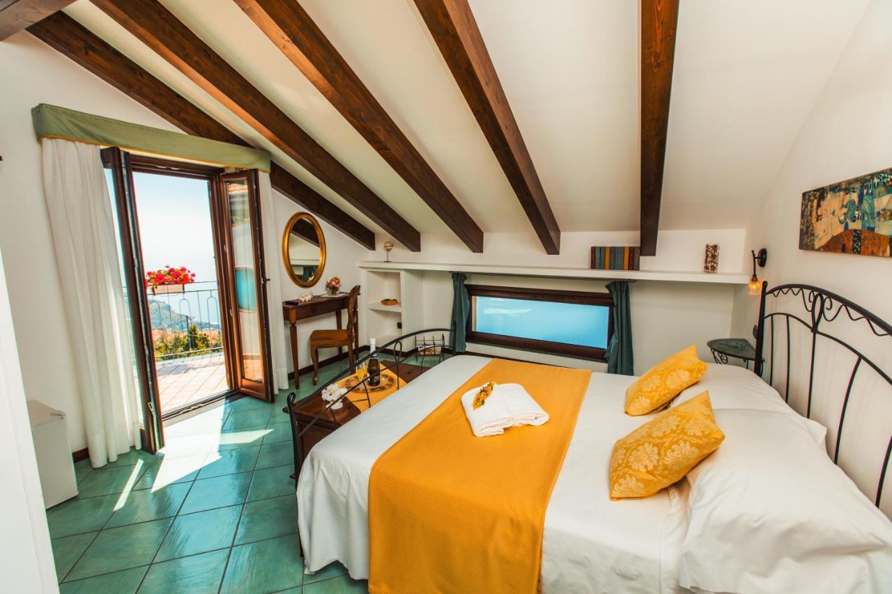 Roccia Fiorita Hotel Furore Bagian luar foto